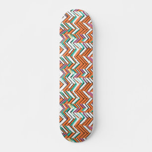 Skateboard Motif Chevron couleur gras Herringbone