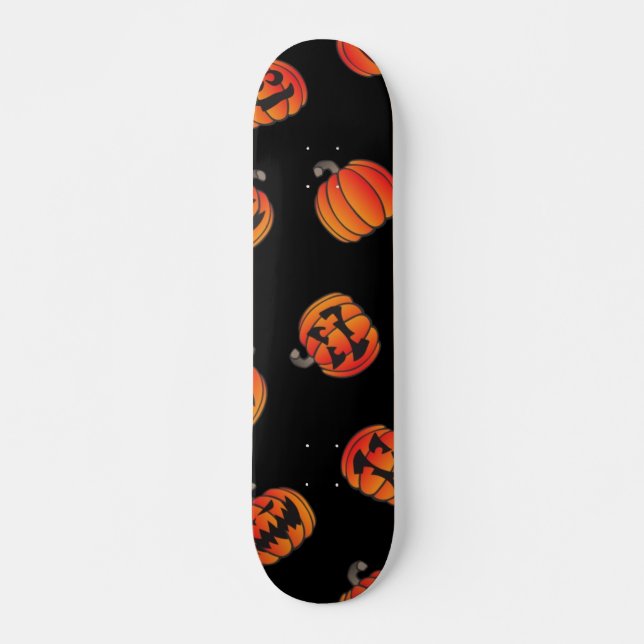 Skateboard motif citrouille (Devant)