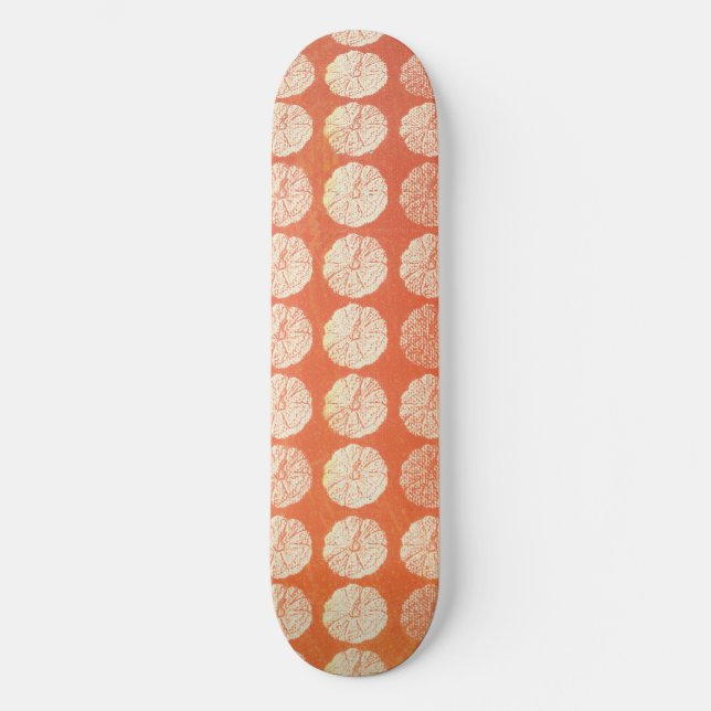 Skateboard Motif Citrouille d'automne (Recto)
