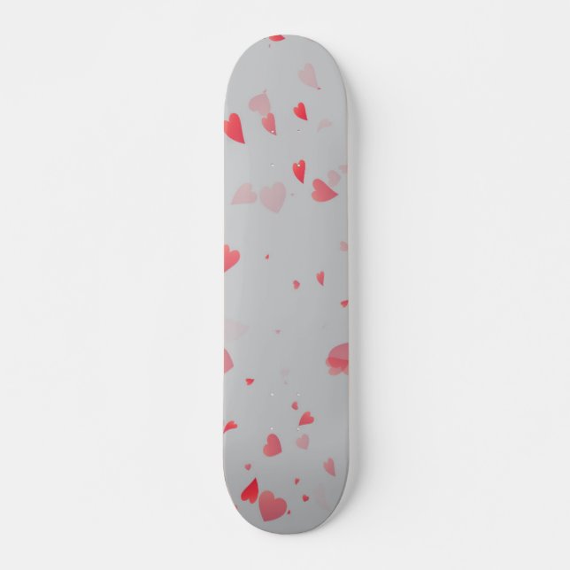 Skateboard Motif Cœurs 37 (Devant)
