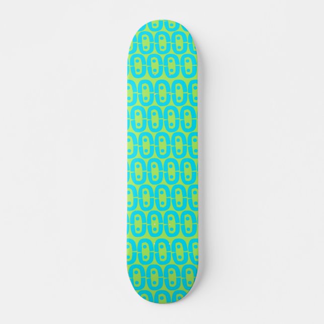 Skateboard motif coloré moderne (Devant)