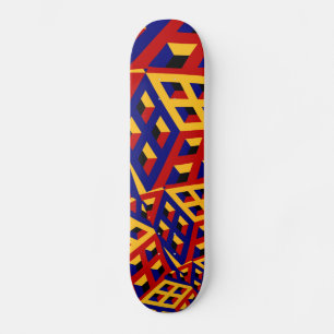 Skateboard Motif cubique