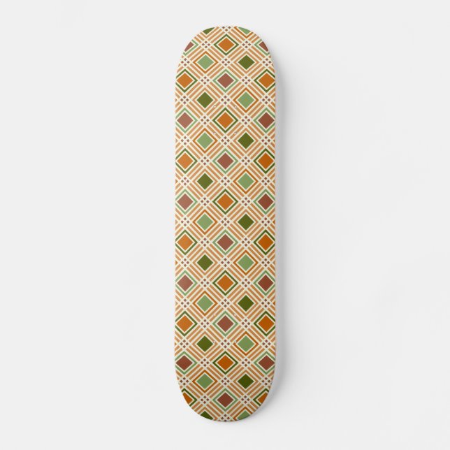 Skateboard Motif d'algues argileuses (Recto)