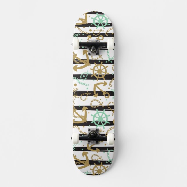 Skateboard Motif d'ancre flottante (Recto)