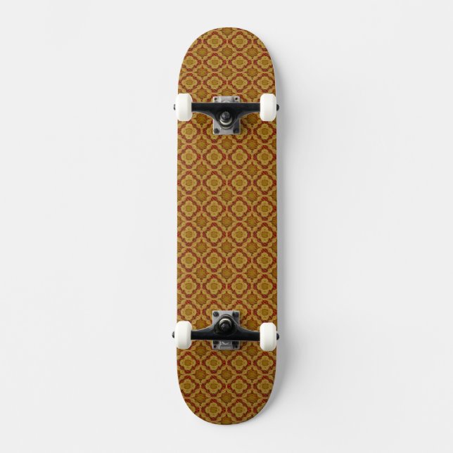 Skateboard Motif d'anneau d'amour de feu (Recto)