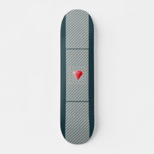 Skateboard Motif dansant Illusion d'optique Rubis 