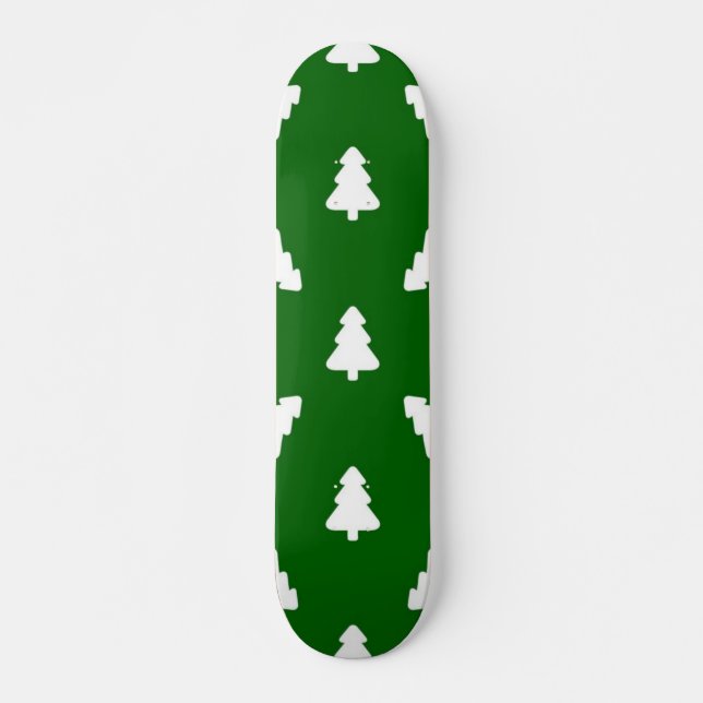 Skateboard motif d'arbre de Noël (Devant)