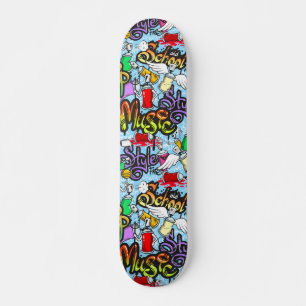 Skateboard Motif d'art du graffiti tendance