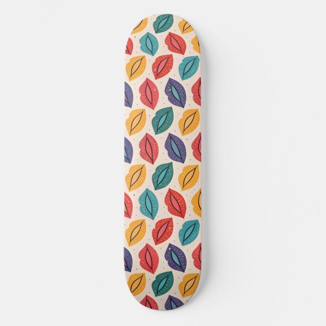 Skateboard Motif de baiser (Recto)