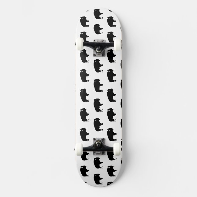Skateboard motif de bison (Recto)
