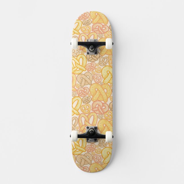 Skateboard Motif de bretzel (Recto)