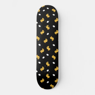 Skateboard motif de canard jaune