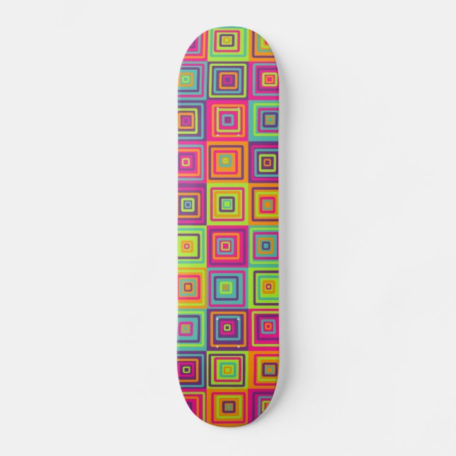 Skateboard Motif de carrés (Recto)