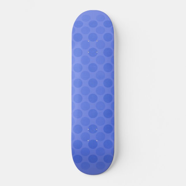 Skateboard Motif de cercles bleus rétrogradés (Recto)