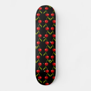 Skateboard Motif de cerises brillantes