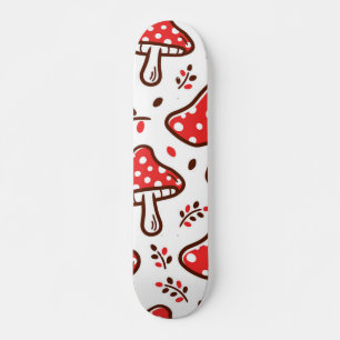Skateboard Motif de champignons