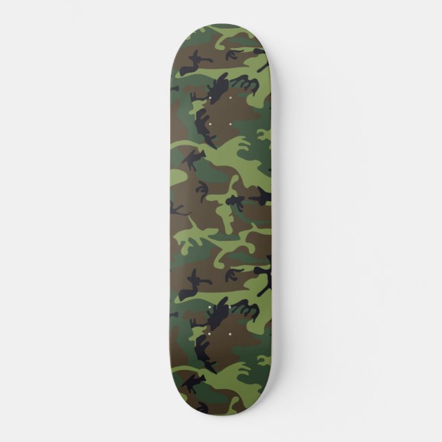SKATEBOARD MOTIF DE CHASSE CAMOFLAGE (Recto)