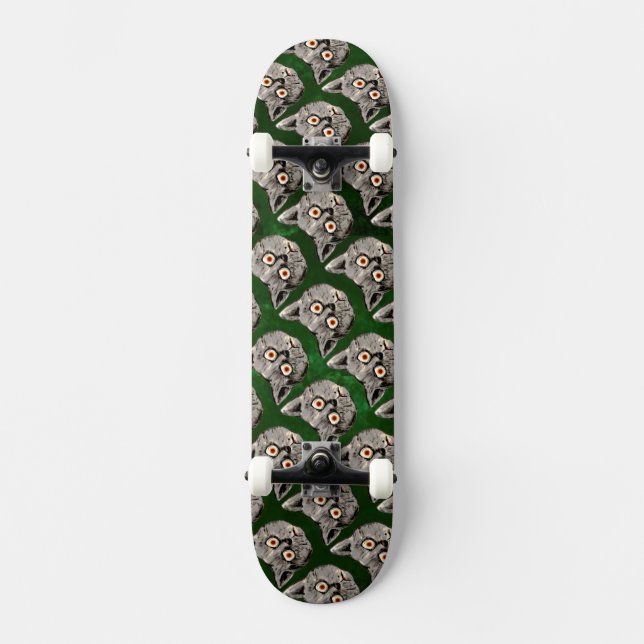 Skateboard motif de chat fou skt (Recto)