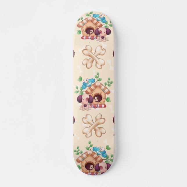 Skateboard Motif de chien adorable  (Devant)
