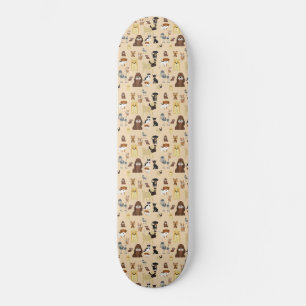 Skateboard motif de chiens.