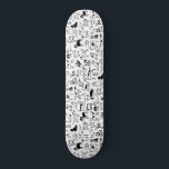 Skateboard Motif de chiens noirs et blancs | Cool Canine Love<br><div class="desc">Chiens noirs et blancs motif avec de nombreuses races de chiens dont un Beagle, un Carlin, Cocker Spaniel, Border Collie, Great Dane, French Bulldog, Bloodhound, Yorkshire Terrier, Shiba Inu, Basset Hound, Pit Bull, Boston Terrier, Alaskan Klee Kai, Bulldog, Dalmatian, Bichon Frise, Dachshachshach, Dachshach und, Pointer, Pekingese, Chihuahua, Shih Tzu, Keeshond...</div>