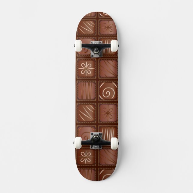 Skateboard Motif de chocolat (Recto)