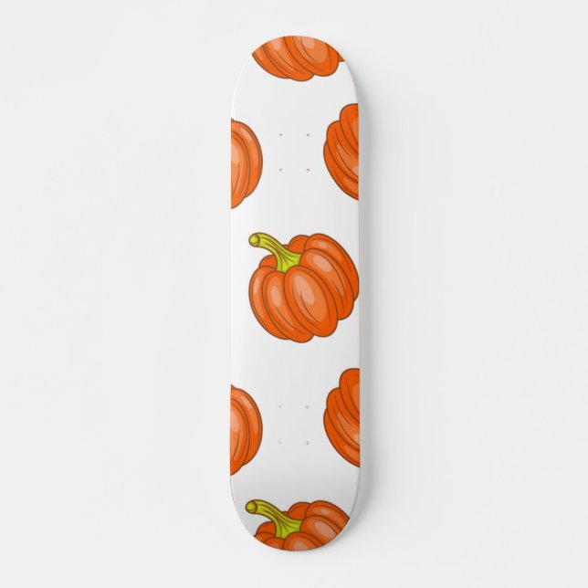 Skateboard Motif de citrouille (Devant)