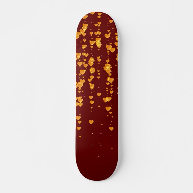 Skateboard Motif de coeur 25 (Devant)