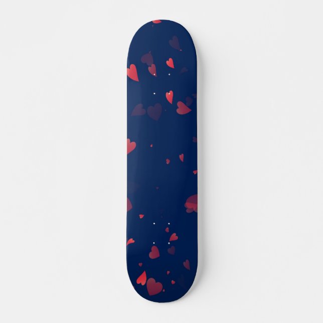Skateboard Motif de coeur 40 (Devant)