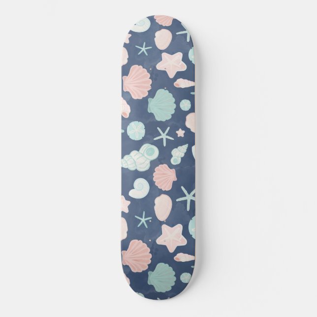 Skateboard motif de coquillages (Recto)