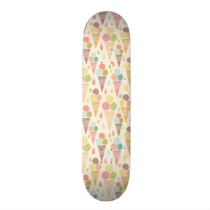 Skateboard Motif de cornets de crème glacée
