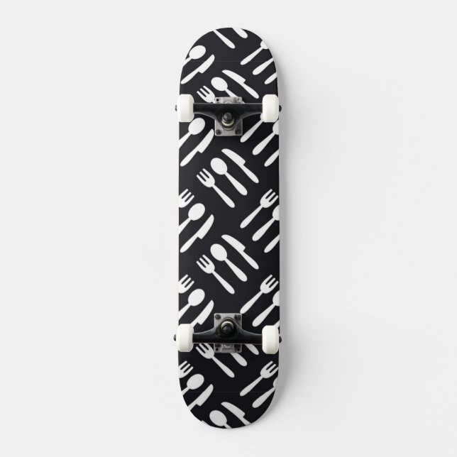 Skateboard Motif de couteau de cuillère de fourchette (Recto)