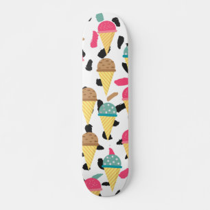 Skateboard Motif de crème glacée mignonne