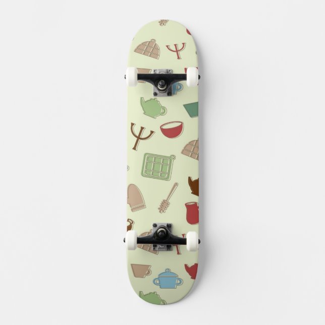 Skateboard Motif de cuisine (Recto)