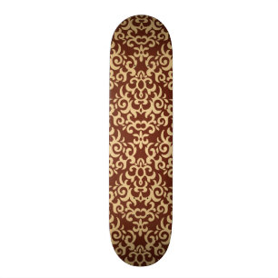 Skateboard Motif de damassé sur l'arrière - plan de gradien