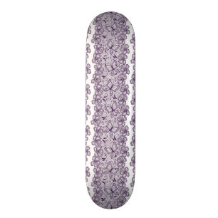 Skateboard Motif de dentelle avec des papillons