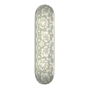 Skateboard Motif de dentelle, cru 5 de fleur