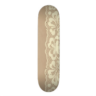 Skateboard Motif de dentelle, cru 7 de fleur