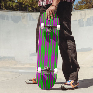 Skateboard Motif de design de rayures élégantes violettes et
