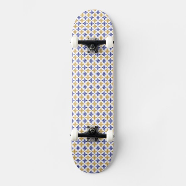 Skateboard Motif de fleurs (Recto)