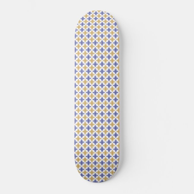 Skateboard Motif de fleurs (Recto)