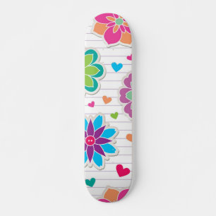 Skateboard Motif de fleurs