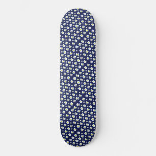 Skateboard Motif de fleurs blanches Thunder_Cove