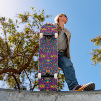 Skateboard Motif de flux psychédélique dynamique