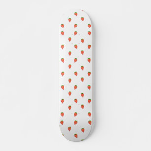 Skateboard Motif de fraise de style de bande dessinée