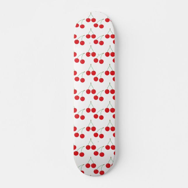 Skateboard Motif de fruits de cerisier (Devant)