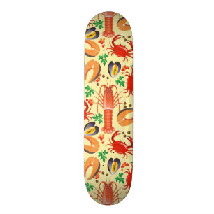 Skateboard Motif de fruits de mer