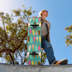 Skateboard Motif de glace coloré Été