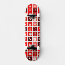 Motif de grille de Noël rouge moderne minimaliste