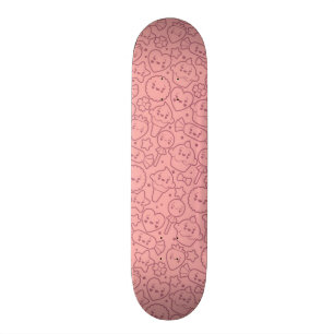 Skateboard Motif de Kawaii avec les gâteaux mignons